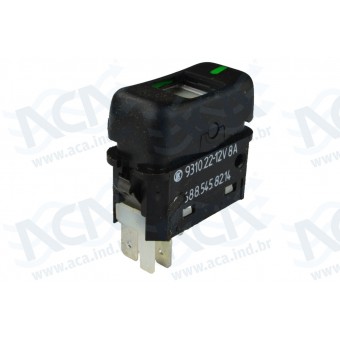 INTERRUPTOR DE TECLA 1 POSICAO 12V 4 TER MBZ CAMINHAO/ONIBUS 1988/2012 KOSTAL 3931022