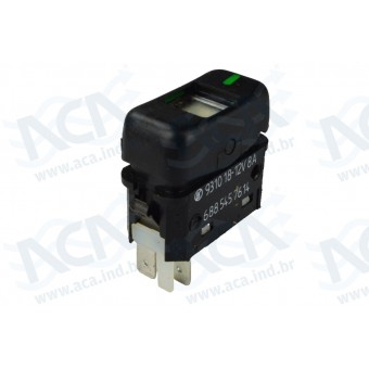 INTERRUPTOR DE TECLA 1 POSICAO 12V 5 TER MBZ CAMINHAO/ONIBUS/MARCOPOLO 1988/2012 KOSTAL 3931018