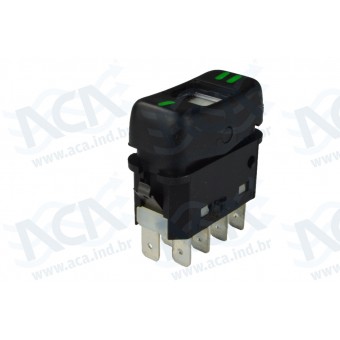 INTERRUPTOR DE TECLA 2 POSICAO 24V 8 TER MBZ CAMINHAO/ONIBUS/MARCOPOLO/VOLARE 88/2012 KOSTAL 3931021