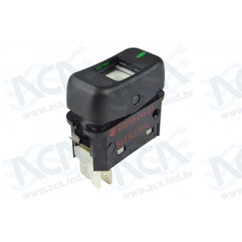 INTERRUPTOR DE TECLA 1 POSICAO 24V 4 TER MBZ CAMINHAO/ONIBUS 1988/2012 KOSTAL 3931055