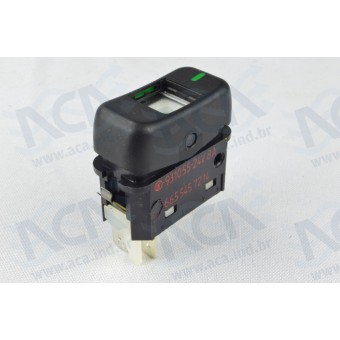 INTERRUPTOR DE TECLA 1 POSICAO 24V 4 TER MBZ CAMINHAO/ONIBUS 1988/2012 KOSTAL 3931055
