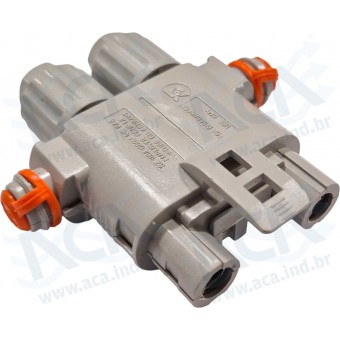 CONECTOR MACHO FIOS DA BATERIA EQ ELETRICO ACA PC2200/2300 SELADO