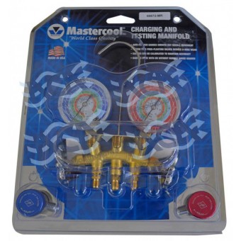 MANOMETRO GAS R134A LATAO MASTERCOOL COMPLETO