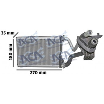 RADIADOR AQ BMW 320I/X1 CXA DENSO C/TUBO