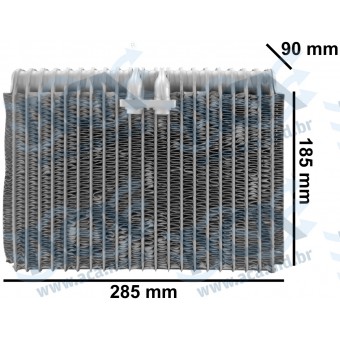 EVAP UNIV FLUXO PARALEL DENSO MED  L90XA185XC285