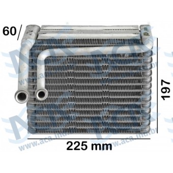 EVAP UNIV DENSO 220,0X200X60,0 C/TUBOS