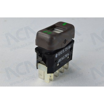 INTERRUPTOR DE TECLA 2 POSICAO 12V 5 TER MBZ CAMINHAO/ONIBUS 1988/2012 KOSTAL 3931015