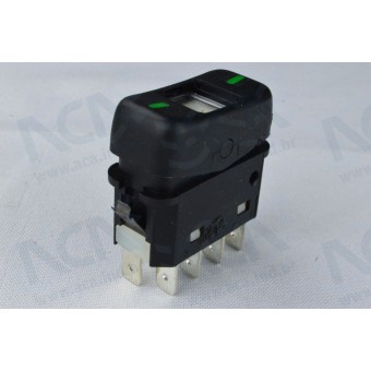 INTERRUPTOR DE TECLA 2 POSICAO 24V 8 TER MBZ CAMINHAO/ONIBUS/MARCOPOLO/VOLARE 88/2012 KOSTAL 3931064
