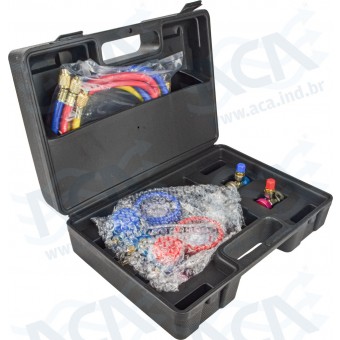 MANOMETRO GAS R134A ALUM MANG 1,5 MT COMPLETO IMP