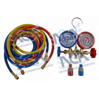 MANOMETRO GAS R134A ALUM MANG 1,8 MT COMPLETO IMP
