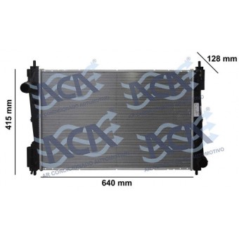 RADIADOR DE AGUA FIAT PUNTO/BRAVO/LINEA 1.6/1.8 C/AR S/AR IMP