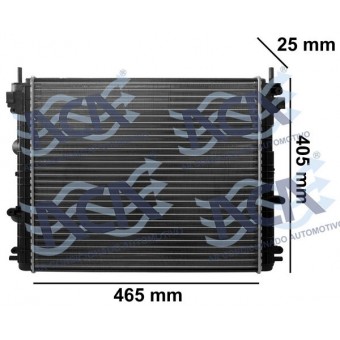 RADIADOR DE AGUA RENAULT CLIO/KANGOO/LOGAN/SANDERO 1.0/1.6 C/AR DENSO BC261470-2620RC