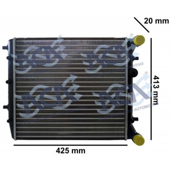 RADIADOR DE AGUA VW FOX/POLO 1.0/1.6 S/AR DELPHI RA20120