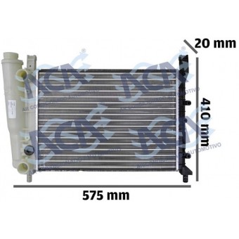 RADIADOR DE AGUA FIAT UNO/PREMIO/FIORINO 1.0/1.3/1.5 S/AR DENSO BC422136-5250RC