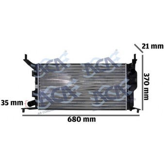 RADIADOR DE AGUA GM CORSA CLASSIC 1.0/1.6 11/17 C/AR S/AR DENSO BC261470-1200RC