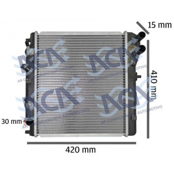RADIADOR DE AGUA HONDA FIT 1.4/1.5 C/AR S/AR 03>09 DENSO BC422136-5800RC