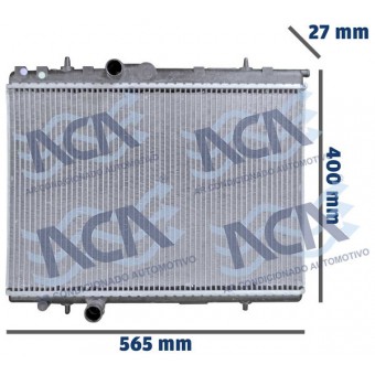 RADIADOR DE AGUA PEUGEOT 206/207/307 1.0/1.4/1.6 C/AR- S/AR DELPHI RA20214