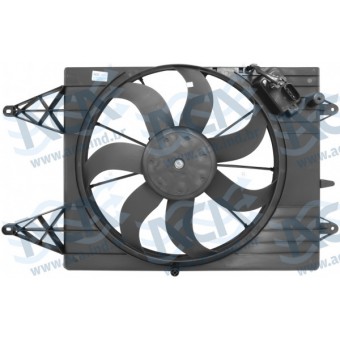 ELETRO VENT RAD VW FOX/GOL/GOLF/POLO C/AR IMPORT DEFLETOR/MOTOR/HELICE