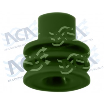 SELO P/FIO DIAM 7,25MM 2.0 A 2.5MM VERDE