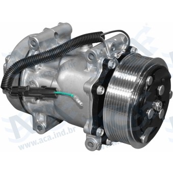 COMPR SANDEN SD7H15 119MM 8PK 12V 4 PAR/PASS SAIDA TRAS FLEX