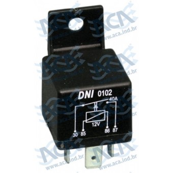 RELE AUX 4 PINOS 12V 40A DNI0102