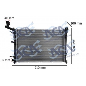 RADIADOR DE AGUA HYUNDAI I30 2.0 09>12 AUTOMATICO  DENSO BC422176-2010