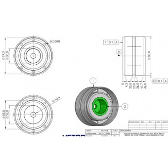 POLIA DESVIO VW 8-150 DELIVERY ORIG