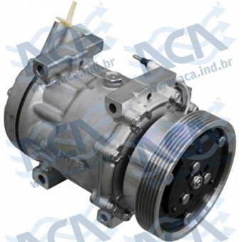 COMPR SANDEN SD7V16 125MM 12V 6PK 4 PARAF PASSANTE  RENAULT LOGAN/SANDERO/DUSTER 1.6 7700106441