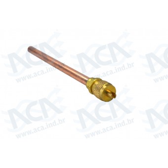 UNIAO SCHRADER 1/4 P/ CARGA TRAB C 100MM