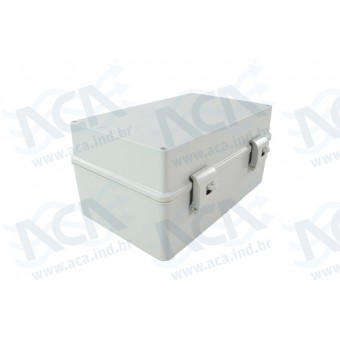 CXA DE PASSAGEM ROHBOX 250X160X120MM CZ C/ TAMPA TRANSPARENTE IP66 (DISJUNTOR BUS)