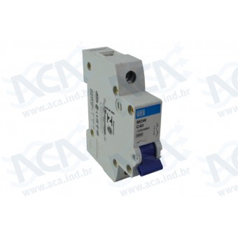 DISJUNTOR TERMOMAGN MDW-C40-1 40A - BUS - WEG (MONOFASICO)