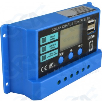 CONTROLADOR DE CARGA PAINEL SOLAR PWM PARA BATERIAS