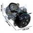 COMPR DENSO SD7H15 132MM C/A DUPLO 24V 8 OREL SAIDA FLEX - Imagem: 2