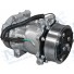 COMPR SANDEN SD7H15 119MM 8PK 12V 4 PAR/PASS SAIDA TRAS FLEX - Imagem: 1