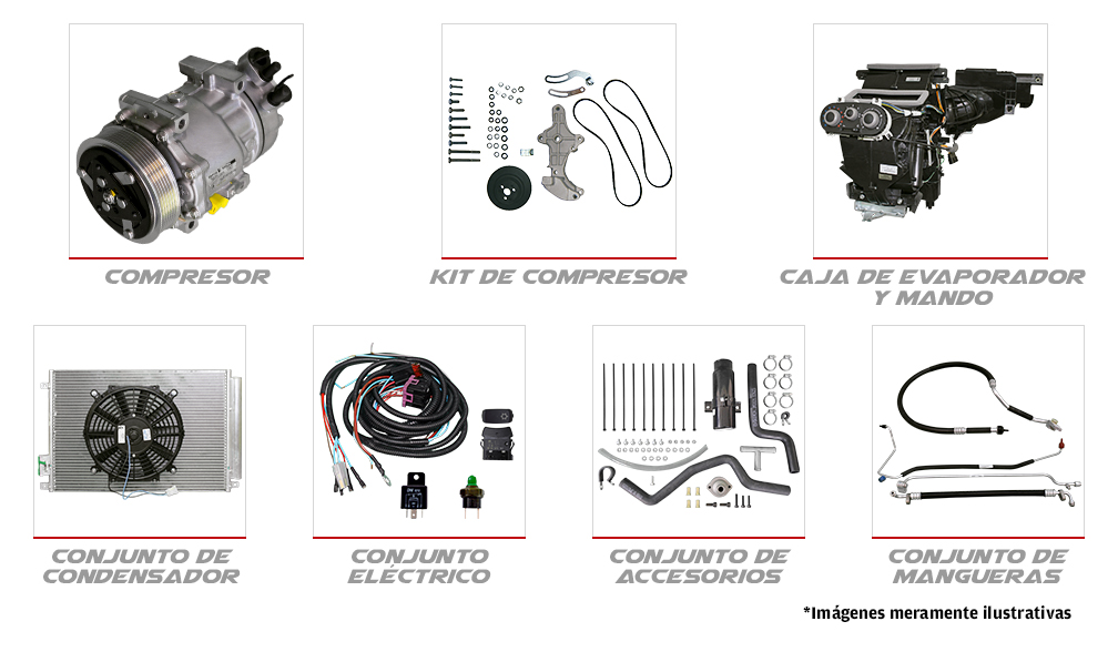 <p>Los equipos de aire acondicionado automotriz se desarrollaron para mantener las características originales del vehículo: </p>